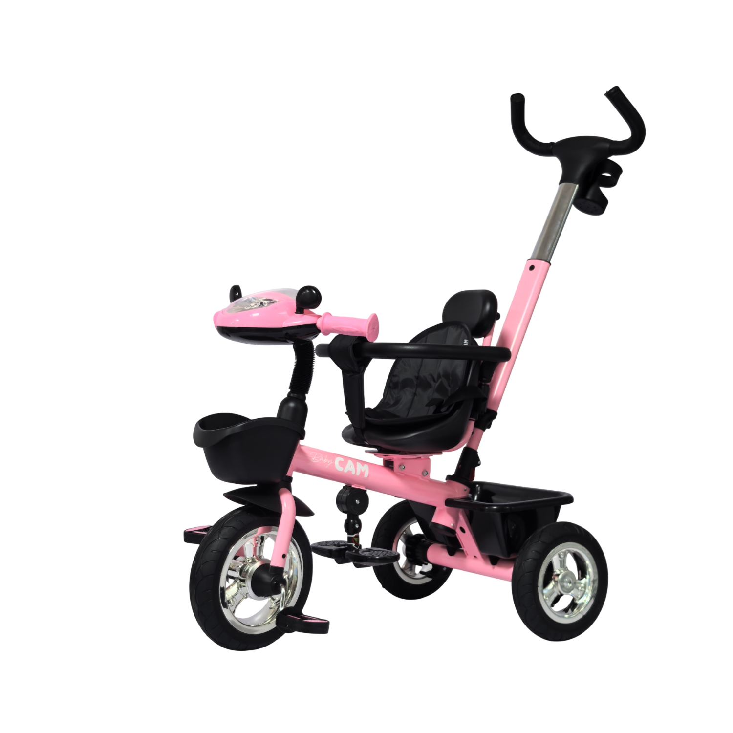 TRICICLO PRIME BABY CAM BLUETOOTH ROSADO - 1