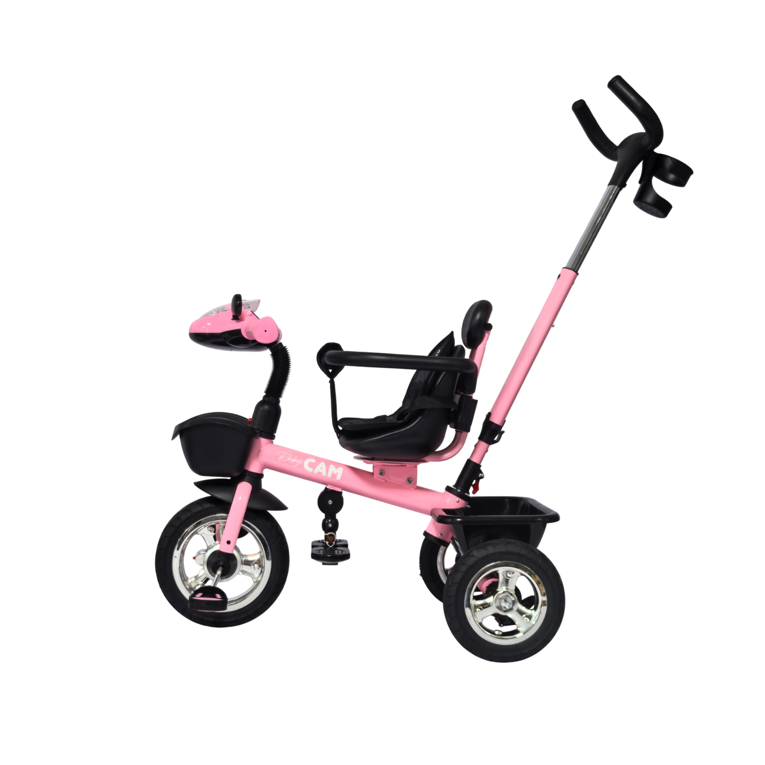 TRICICLO PRIME BABY CAM BLUETOOTH ROSADO - 2