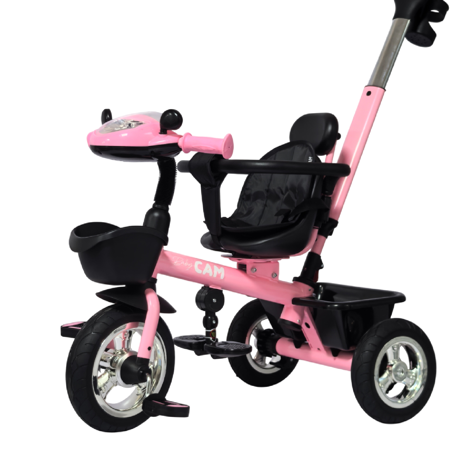TRICICLO PRIME BABY CAM BLUETOOTH ROSADO - 3