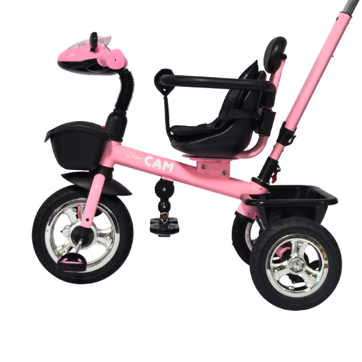 TRICICLO PRIME BABY CAM BLUETOOTH ROSADO - 4