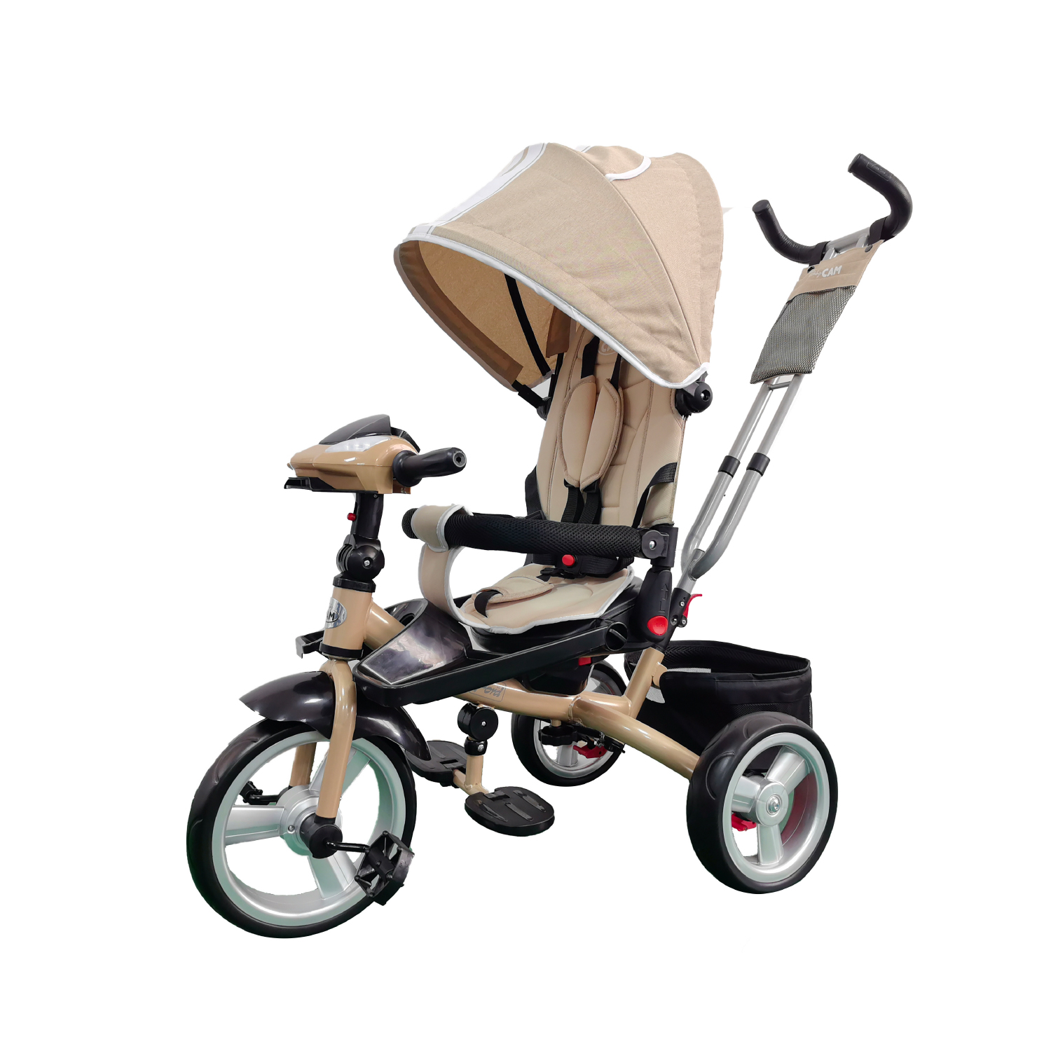 TRICICLO FORD BABY CAM BLUETOOTH BEIGE - 1