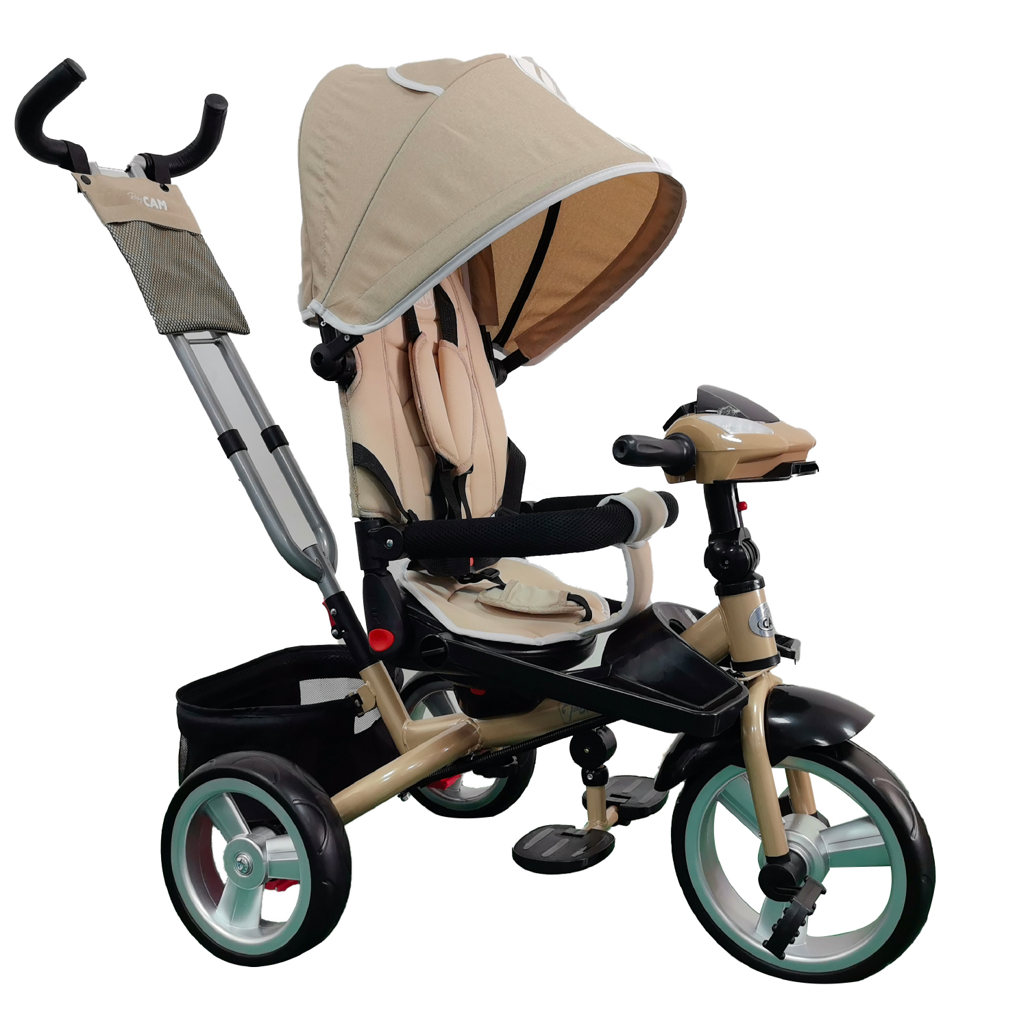 TRICICLO FORD BABY CAM BLUETOOTH BEIGE - 2