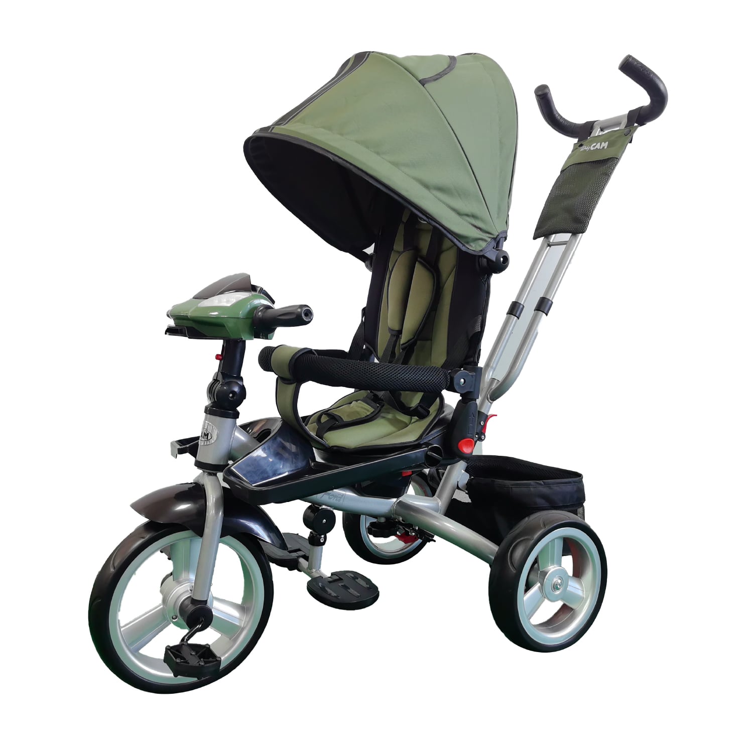 TRICICLO FORD BABY CAM BLUETOOTH VERDE - 1