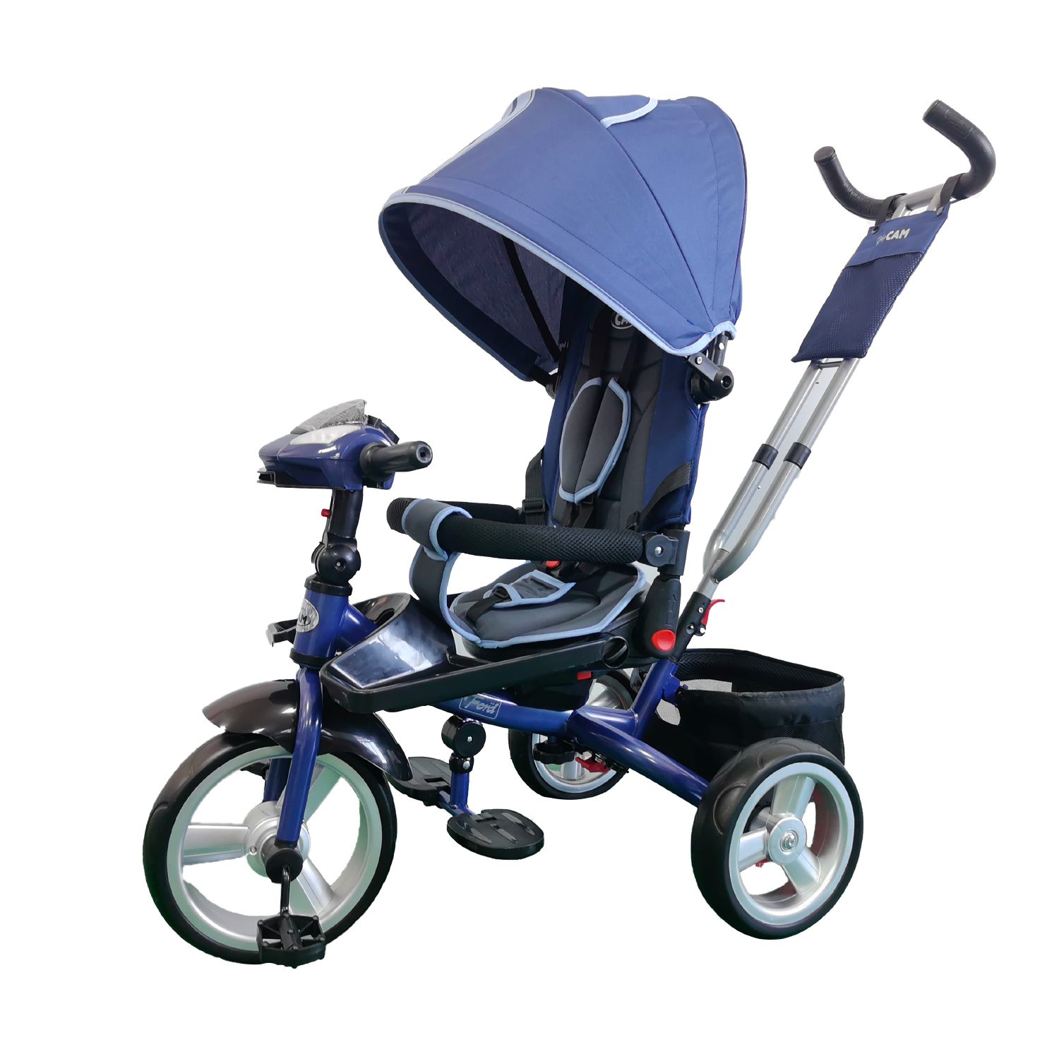 TRICICLO FORD BABY CAM BLUETOOTH AZUL - 1