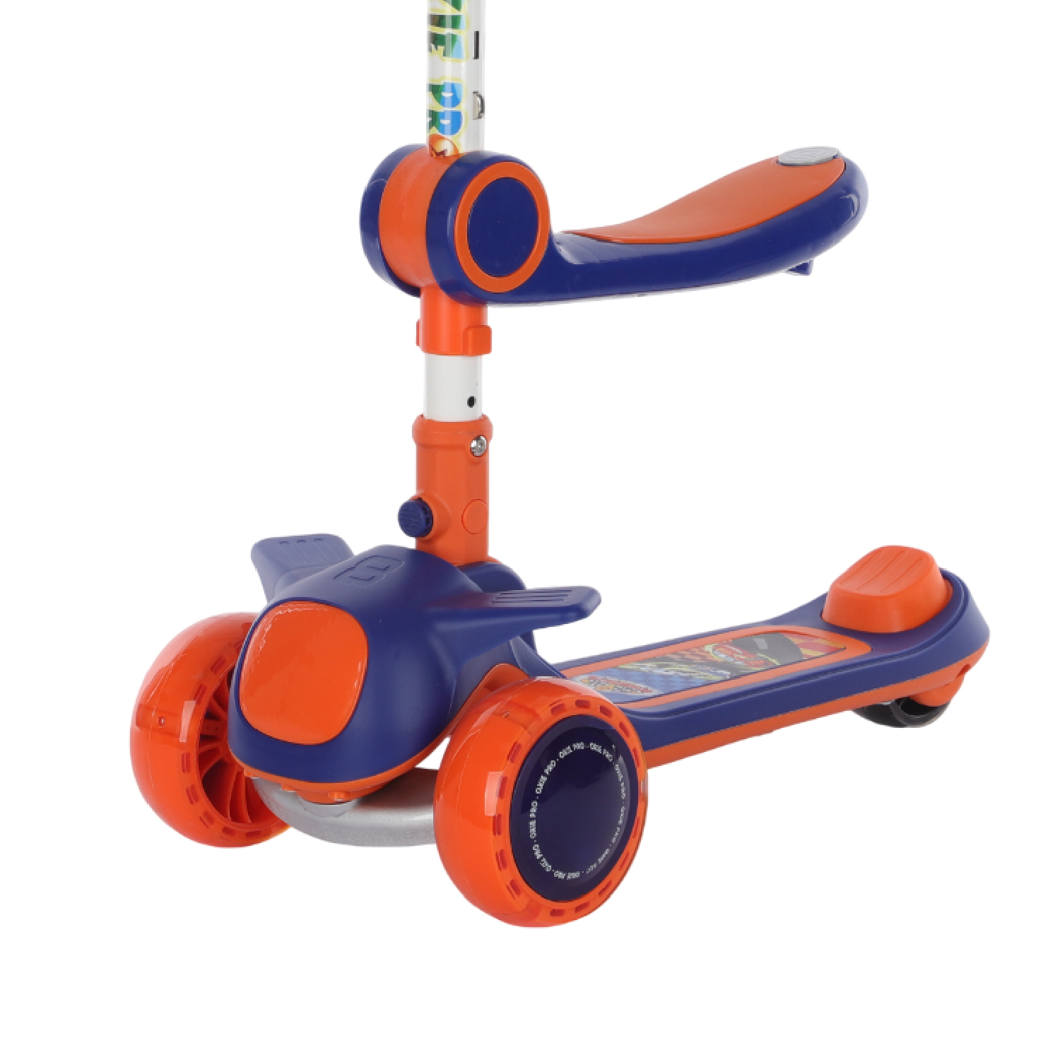 SCOOTER LEXUS CON ASIENTO OXIE PRO BLUETOOTH AZUL NARANJA - 4