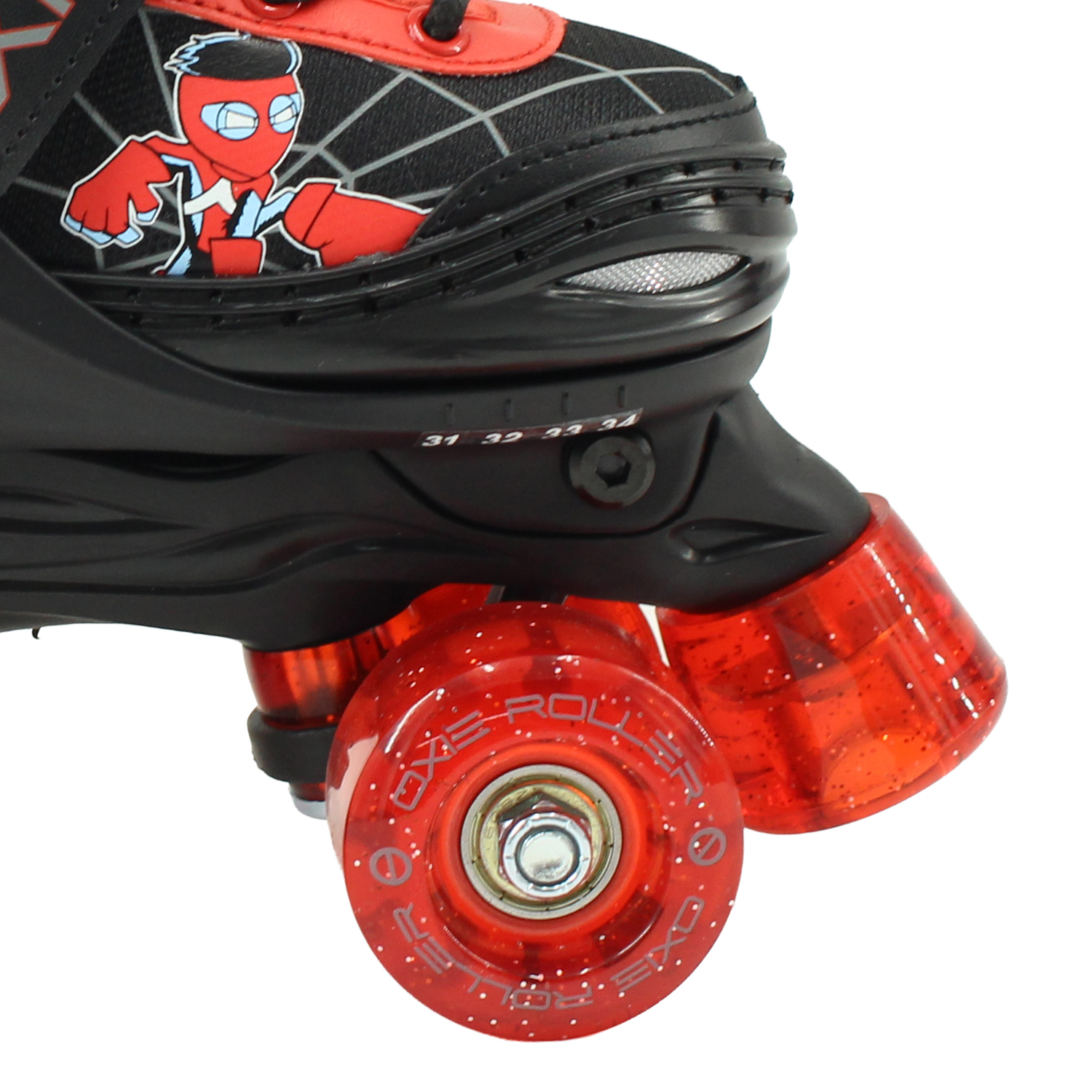 PATINES OXIE ROLLER AJUSTABLE S 31-34 OXIE PRO NEGRO ROJO - 3