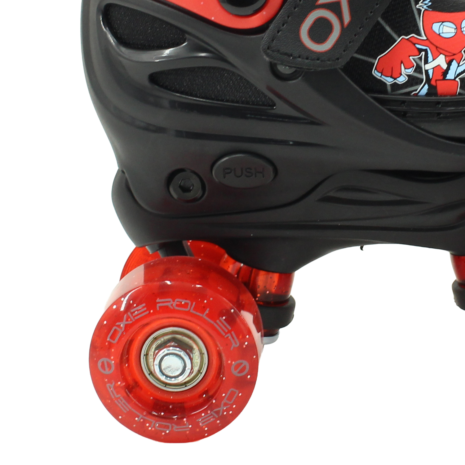 PATINES OXIE ROLLER AJUSTABLE S 31-34 OXIE PRO NEGRO ROJO - 4