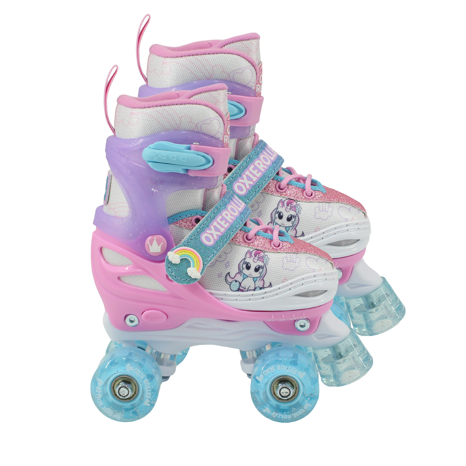PATINES OXIE ROLLER AJUSTABLE S 31-34 OXIE PRO ROSADO MORADO - 1