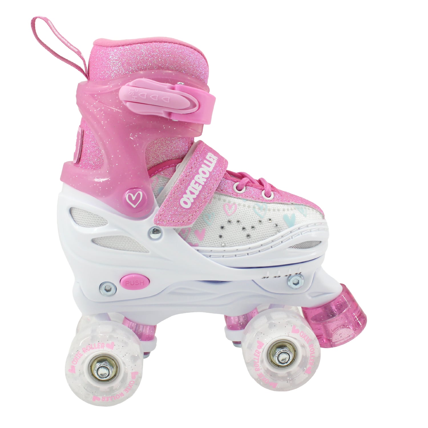 PATINES OXIE ROLLER AJUSTABLE S 31-34 OXIE PRO ROSADO BLANCO - 2