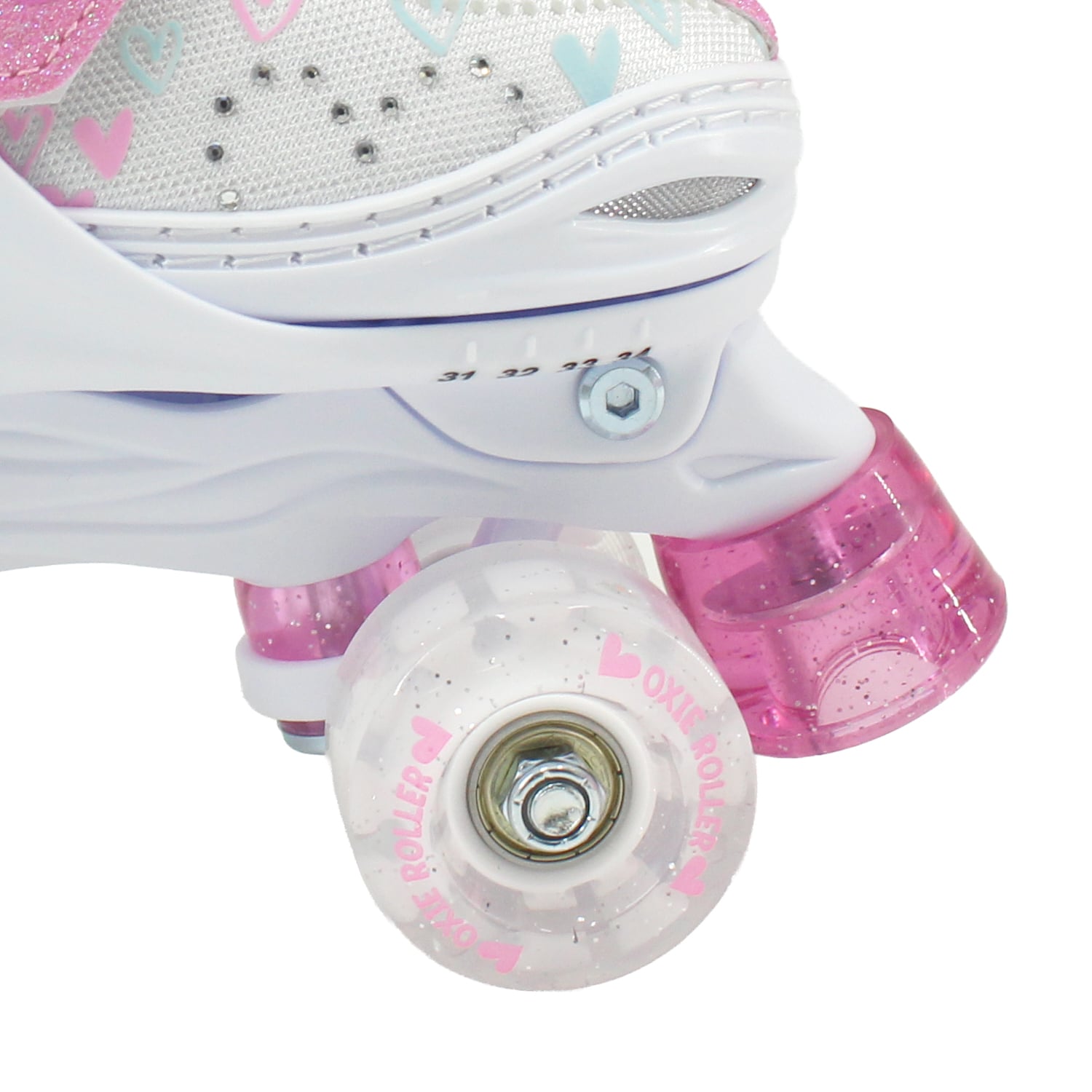 PATINES OXIE ROLLER AJUSTABLE S 31-34 OXIE PRO ROSADO BLANCO - 3