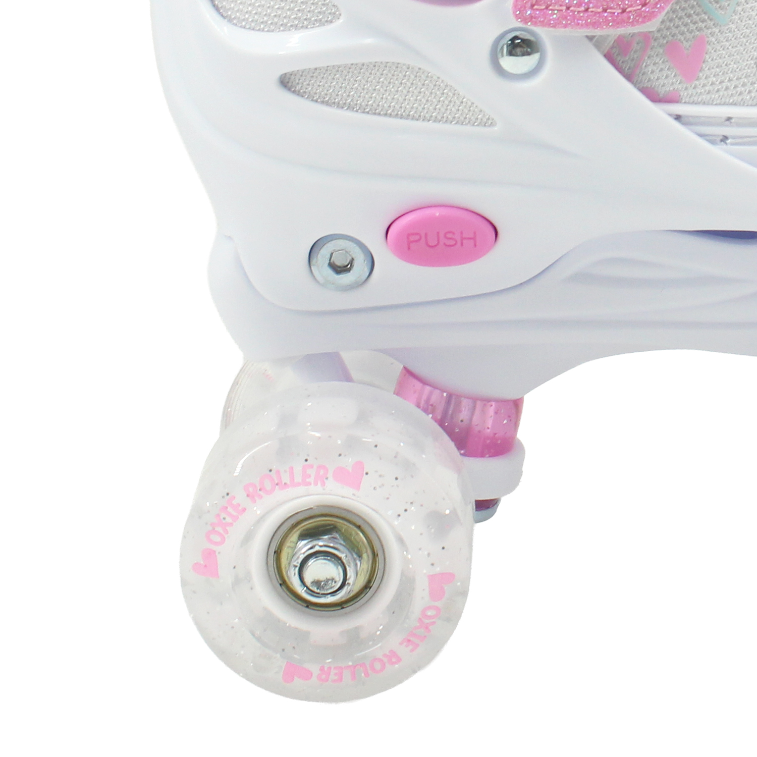 PATINES OXIE ROLLER AJUSTABLE S 31-34 OXIE PRO ROSADO BLANCO - 4