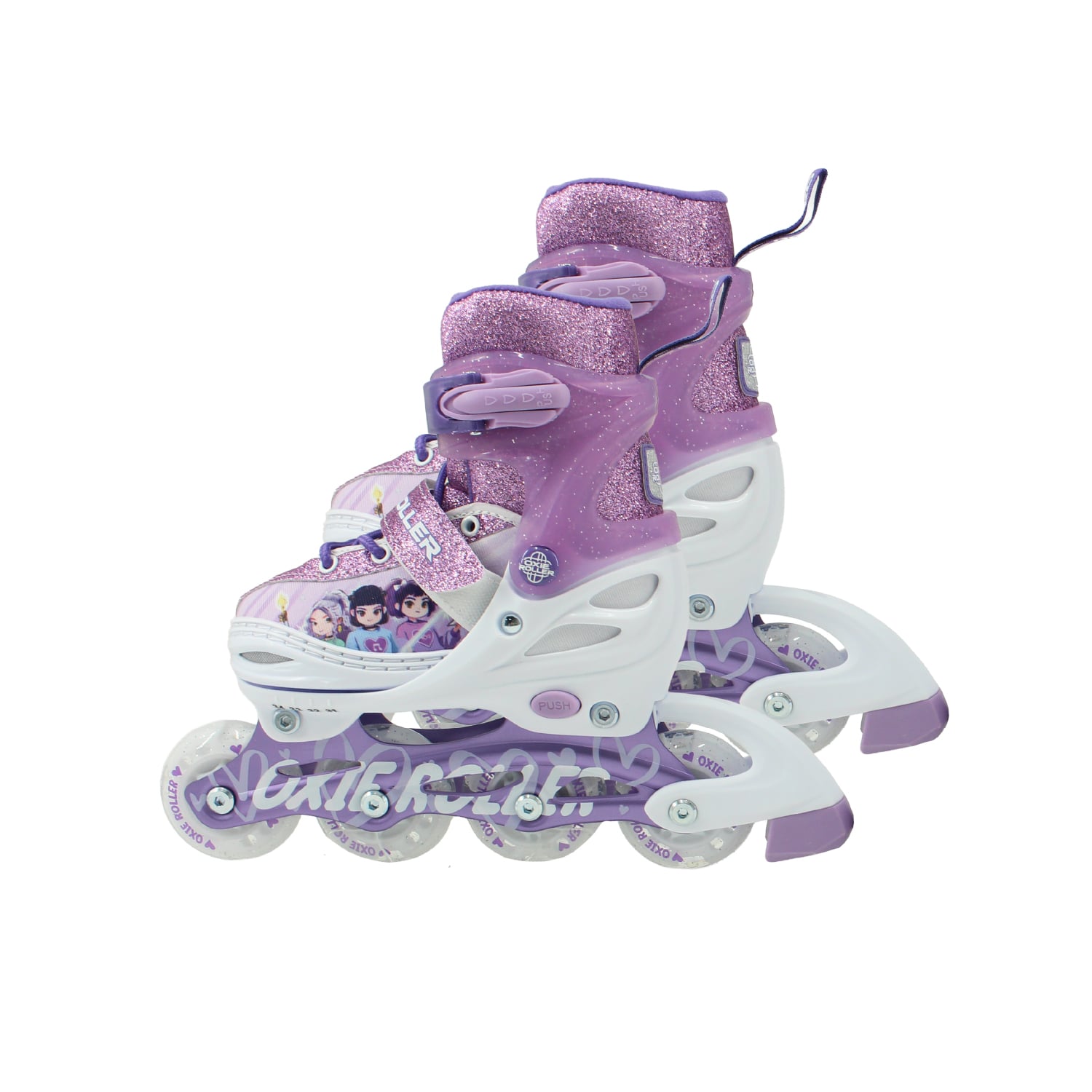 PATINES LINEAL OXIE ROLLER AJUSTABLE S 31-34 OXIE PRO MORADO - 1