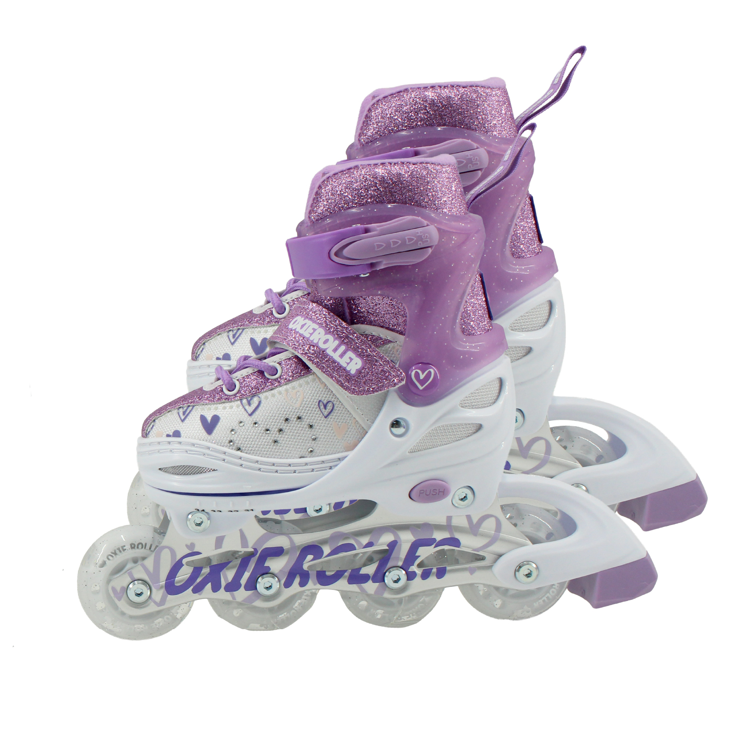 PATINES LINEAL OXIE ROLLER AJUSTABLE S 31-34 OXIE PRO MORADO BLANCO - 1