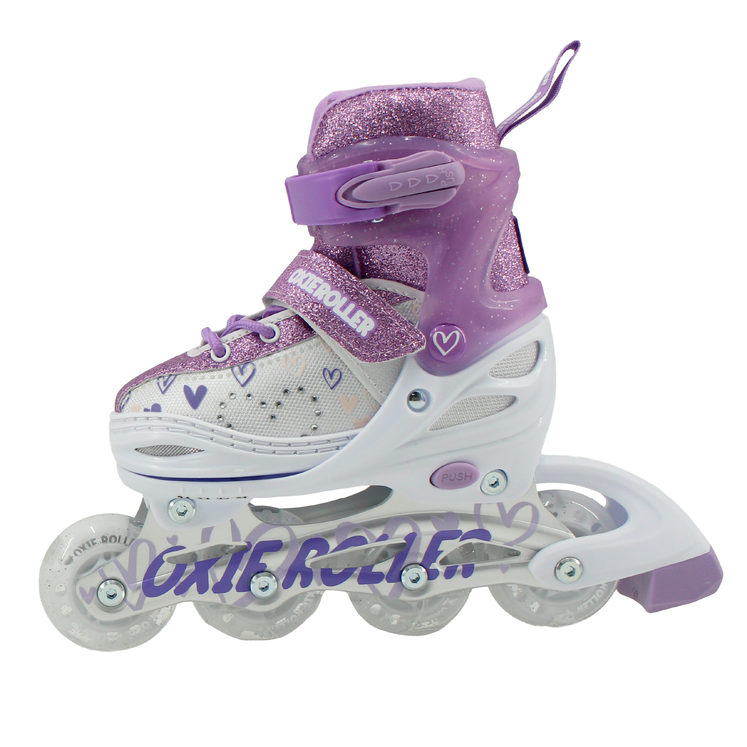 PATINES LINEAL OXIE ROLLER AJUSTABLE S 31-34 OXIE PRO MORADO BLANCO - 2