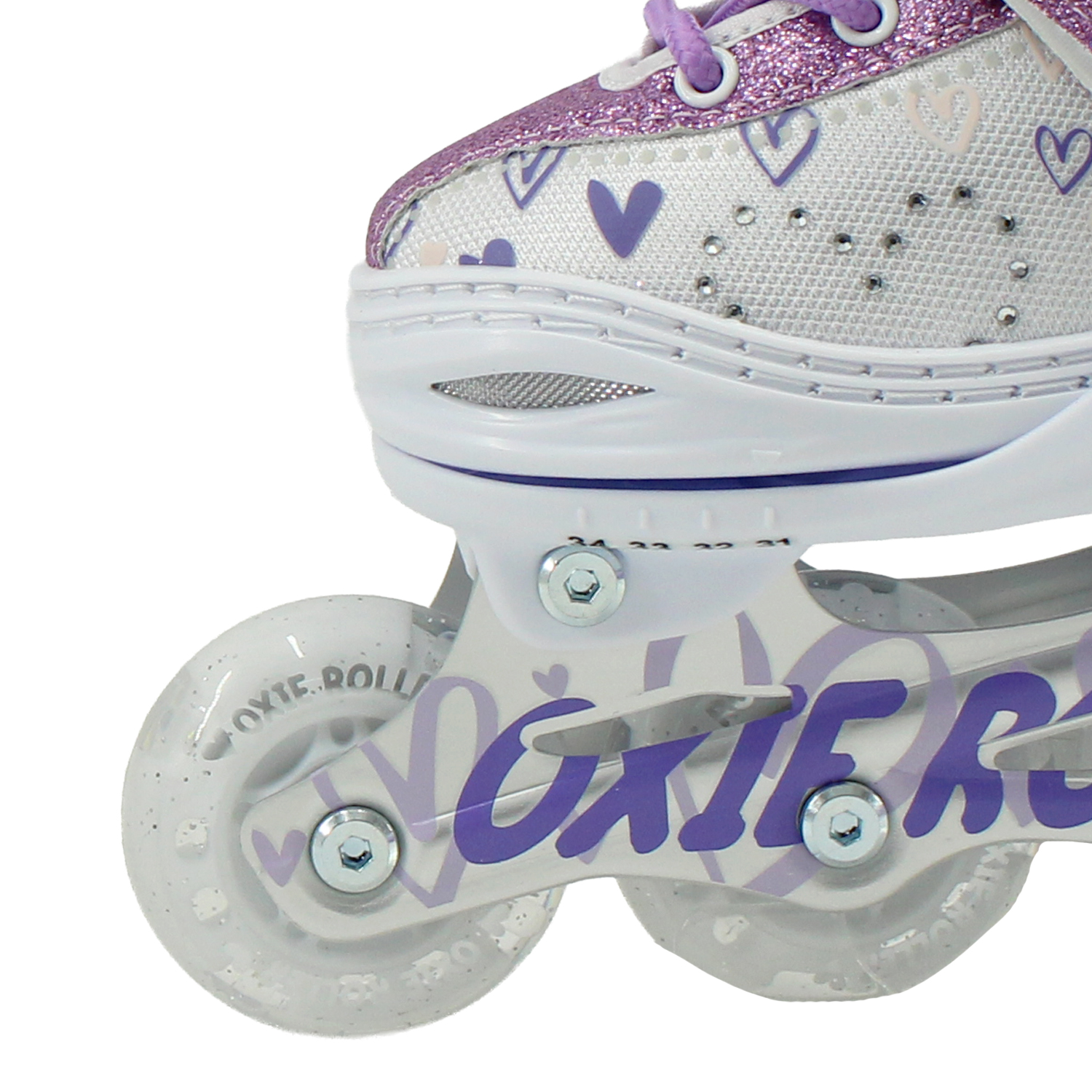 PATINES LINEAL OXIE ROLLER AJUSTABLE S 31-34 OXIE PRO MORADO BLANCO - 4