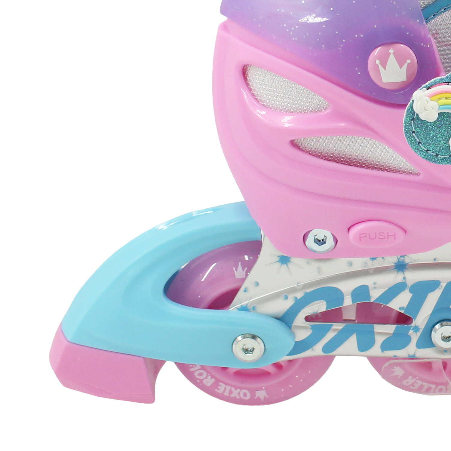 PATINES LINEAL OXIE ROLLER AJUSTABLE S 31-34 OXIE PRO ROSADO MORADO - 3