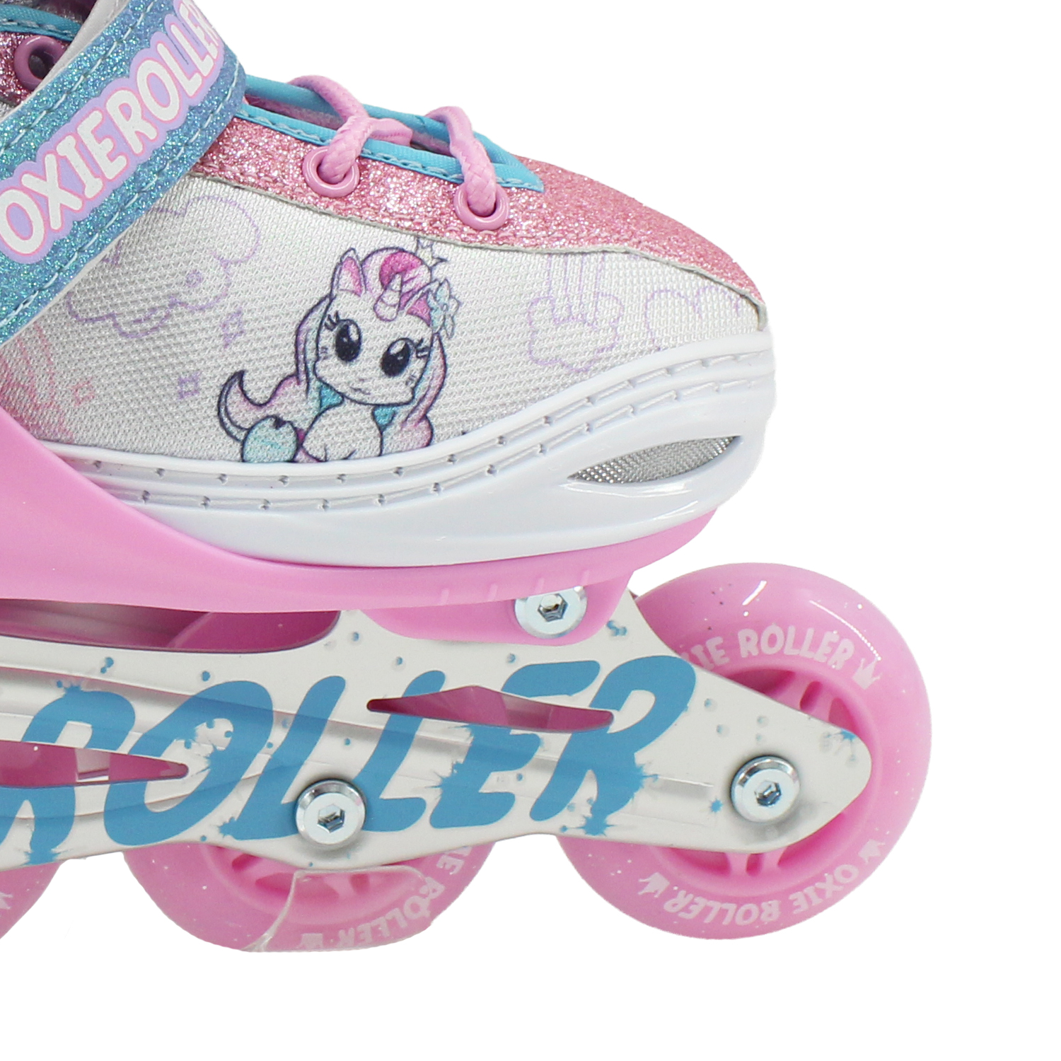 PATINES LINEAL OXIE ROLLER AJUSTABLE S 31-34 OXIE PRO ROSADO MORADO - 4
