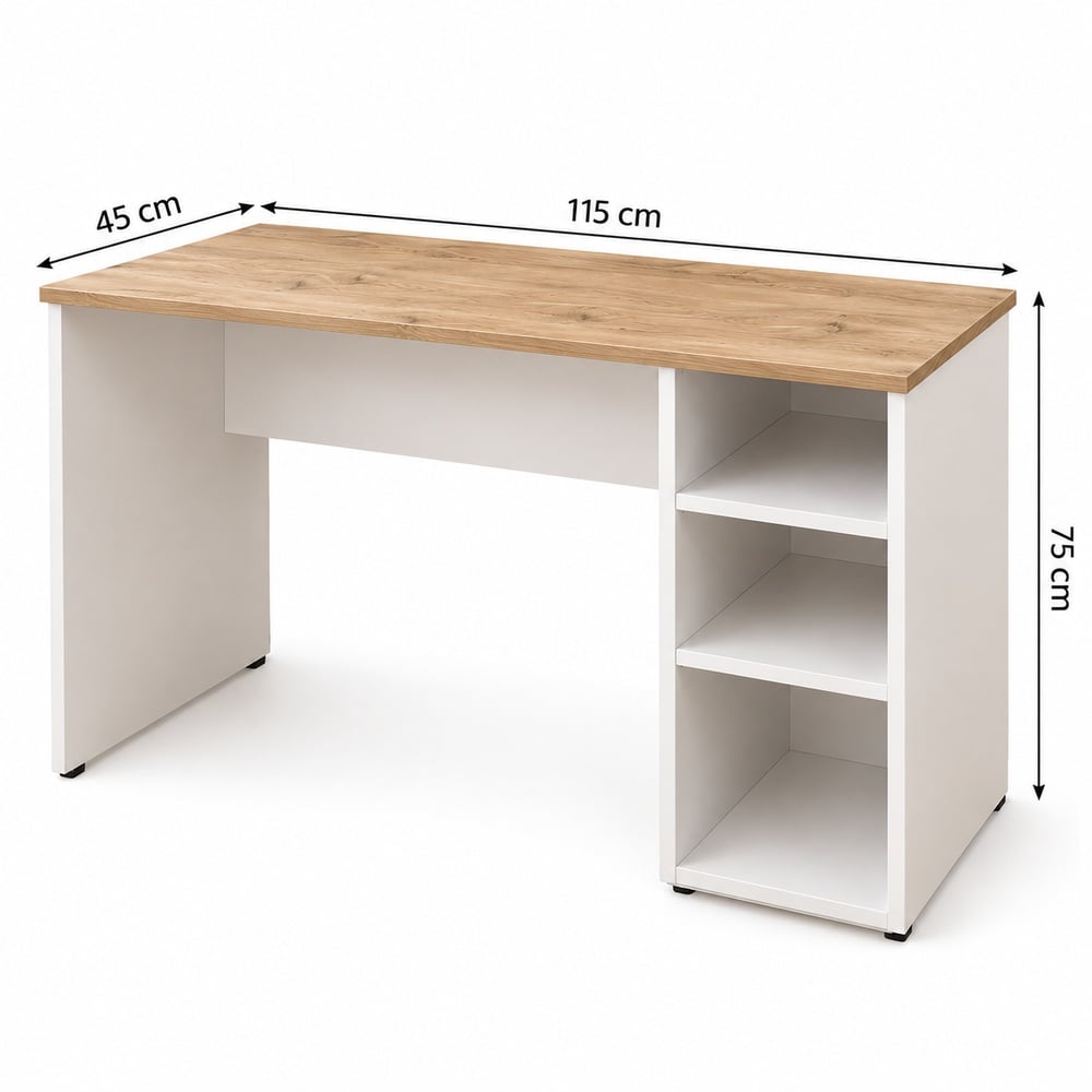 ESCRITORIO VENTITAS PERU KLOE 45 CM X 115 CM DUNA Y BLANCO - 3