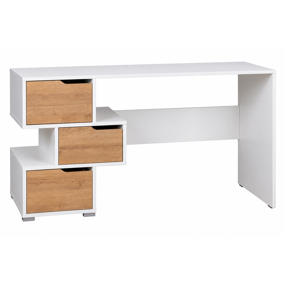 ESCRITORIO MODERNO VENTITAS PERU MADISON 45 CM X 120 CM DUNA Y BLANCO - 3