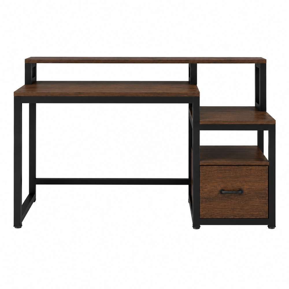 ESCRITORIO VENTITAS PERU FORNITTE 55 CM X 150 CM NOGAL ARCHIVADOR GAMER INDUSTRIAL - 3