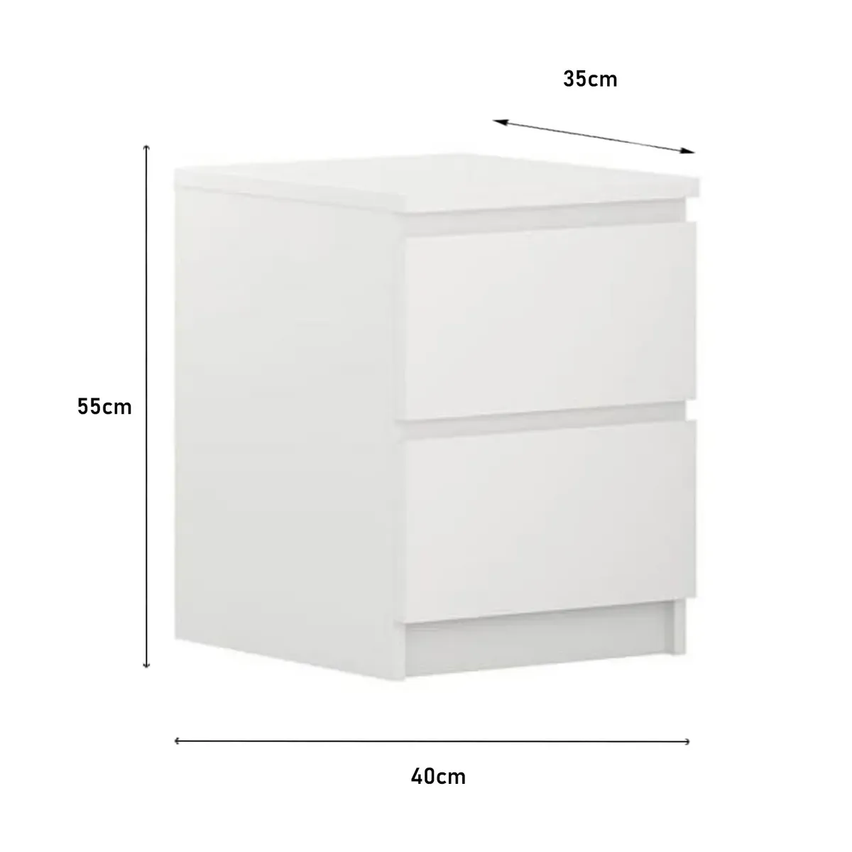VELADOR VENTITAS PERÚ IRIS 2 CAJONES BLANCO - 3