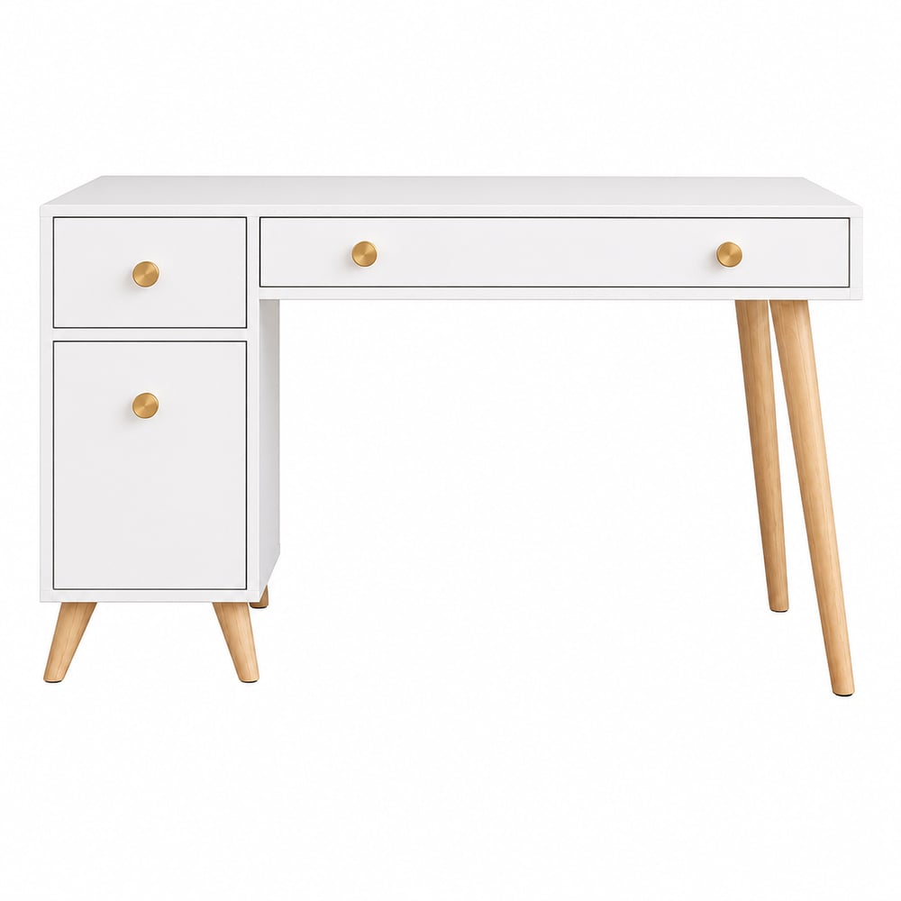 ESCRITORIO VENTITAS PERU SILVIA 45 CM X 115 CM BLANCO TOCADOR VINTAGE VENTITAS HOME - 4