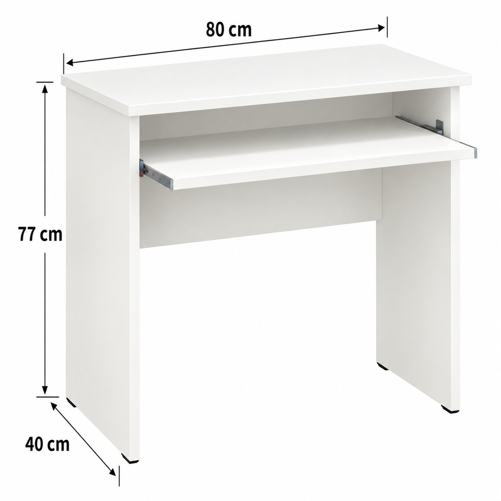 ESCRITORIO VENTITAS PERU VEGGIE 40 CM X 80 CM BLANCO PARA CÓMPUTO VENTITAS HOME - 5