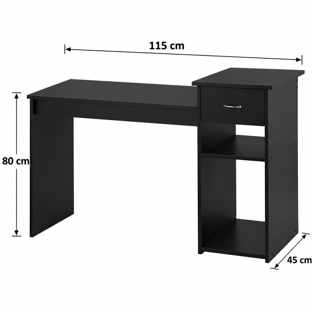 ESCRITORIO VENTITAS PERU NAXMA 45 CM X 115 CM NEGRO PARA CÓMPUTO VENTITAS HOME - 5
