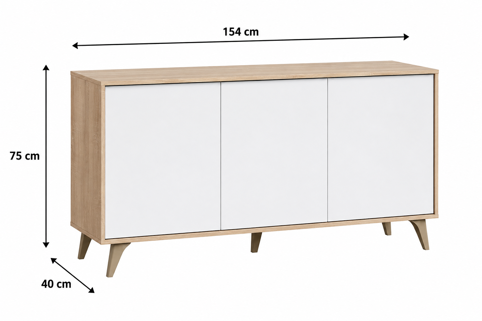 APARADOR VENTITAS PERU AUDREY VINTAGE DUNA BEIGE BLANCO - 6