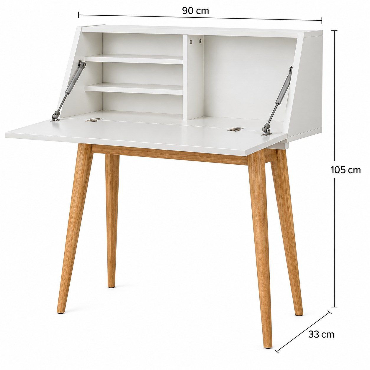 ESCRITORIO PLEGABLE VENTITAS PERU MORELIA 33 CM X 90 CM BLANCO VINTAGE VENTITAS HOME - 6