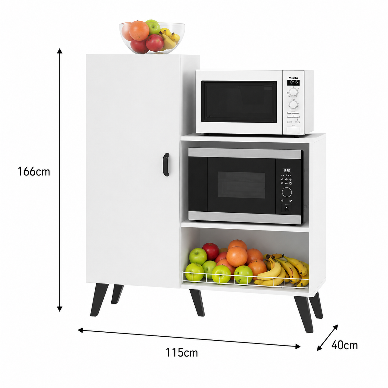 ALACENA PARA COCINA VENTITAS HOME RENATA O COMEDOR BLANCO - 5