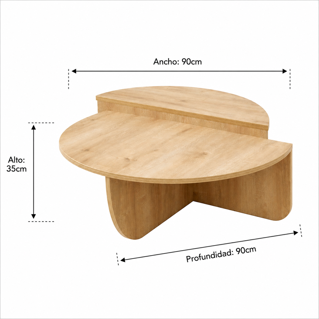 MESA DE CENTRO VENTITAS PERU REGINA DE MADERA - 5