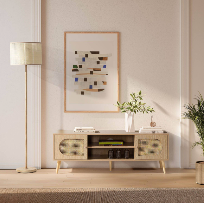 MESA DE TV Ratán 50” Ytann VENTITAS HOME ROVERE - 1