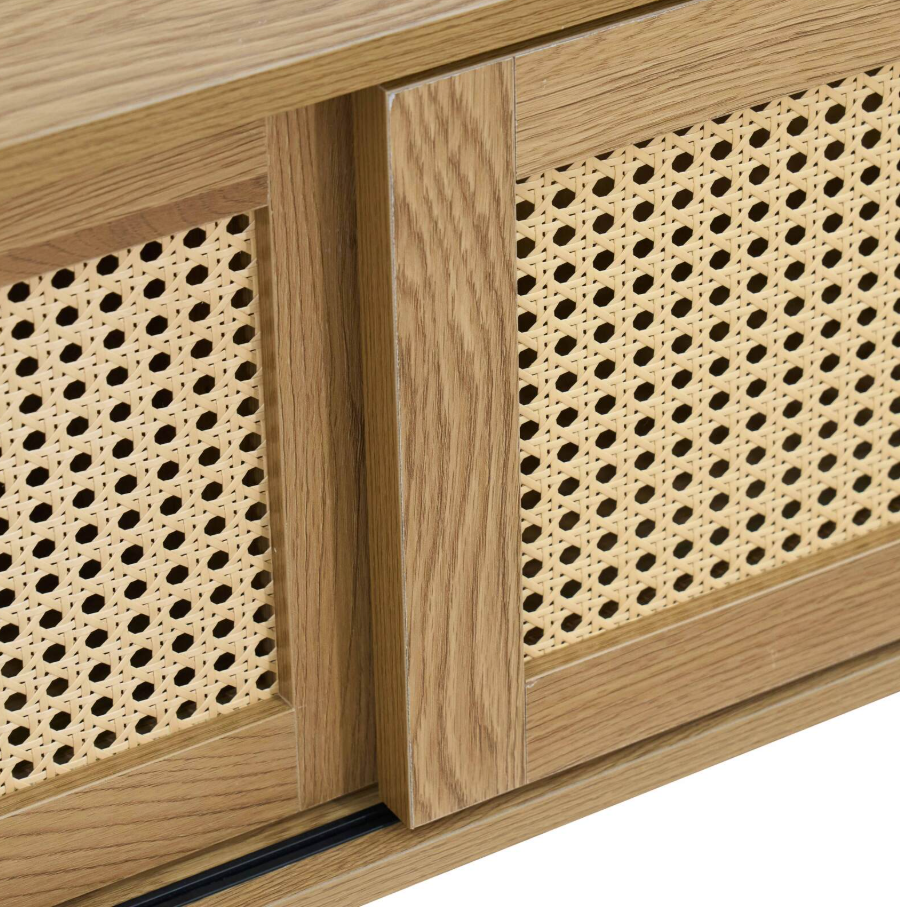 MESA DE TV FLOTANTE RATÁN 50” FALINA VENTITAS HOME ROVERE - 2