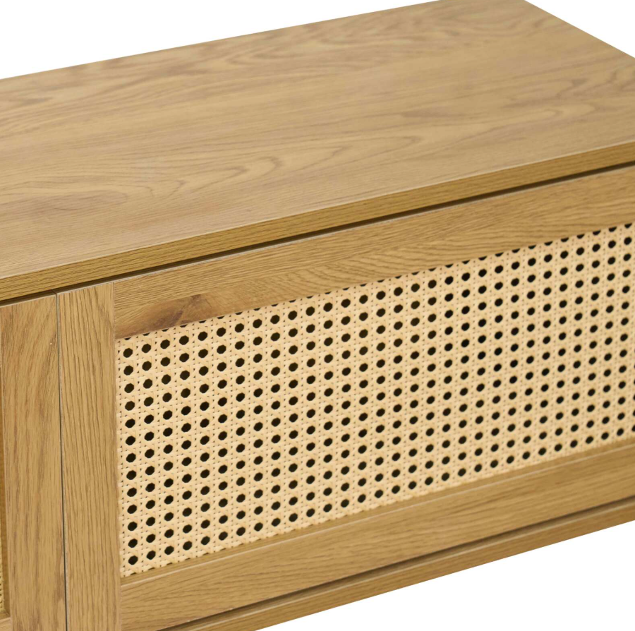MESA DE TV FLOTANTE RATÁN 50” FALINA VENTITAS HOME ROVERE - 3
