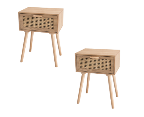 PACK 2 VELADORES RATAN VANESSA VENTITAS HOME COLOR MACADAMIA - 1