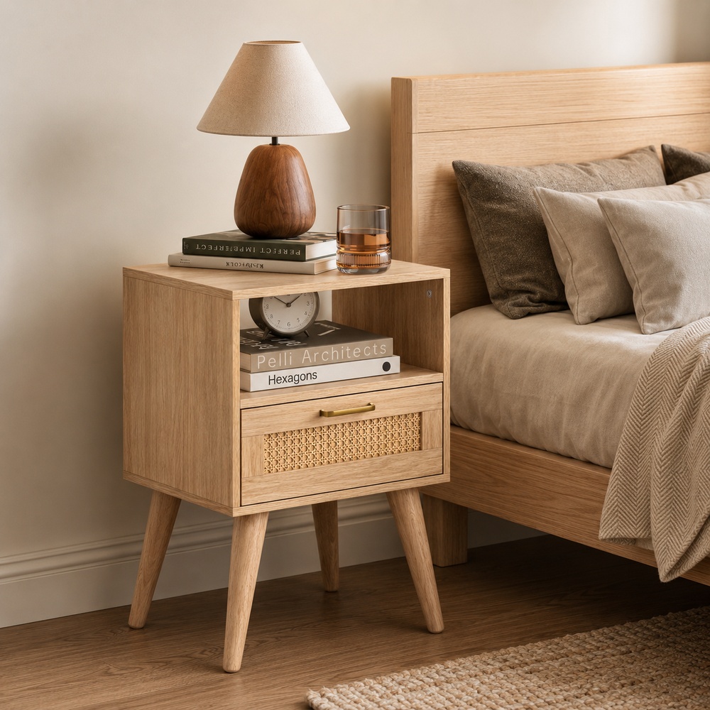 COMBO VELADOR VINTAGE RATTANIA NAMBIA COLOR ROVERE - 2