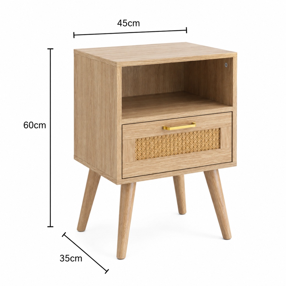 COMBO VELADOR VINTAGE RATTANIA NAMBIA COLOR ROVERE - 4