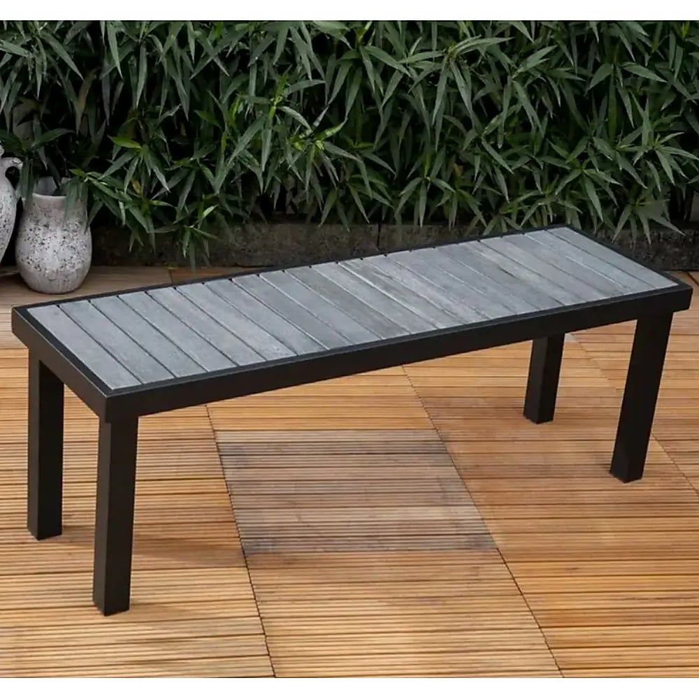 BANCO PARA JARDÍN KORI VENTITAS HOME COLOR ROBLE GRIS - 1