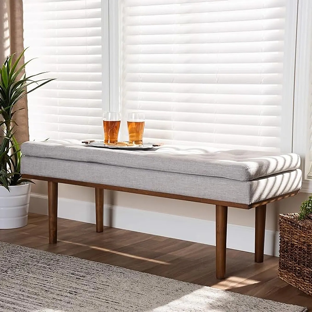 BANQUETA VINTAGE FRANCESCA VENTITAS HOME COLOR GRIS - 1