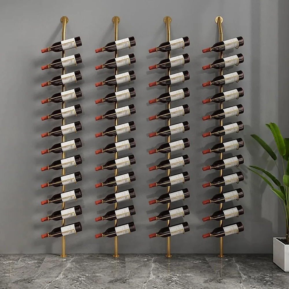 BAR BOTELLERO 1 RACK WINE VENTITAS HOME DORADO - 1