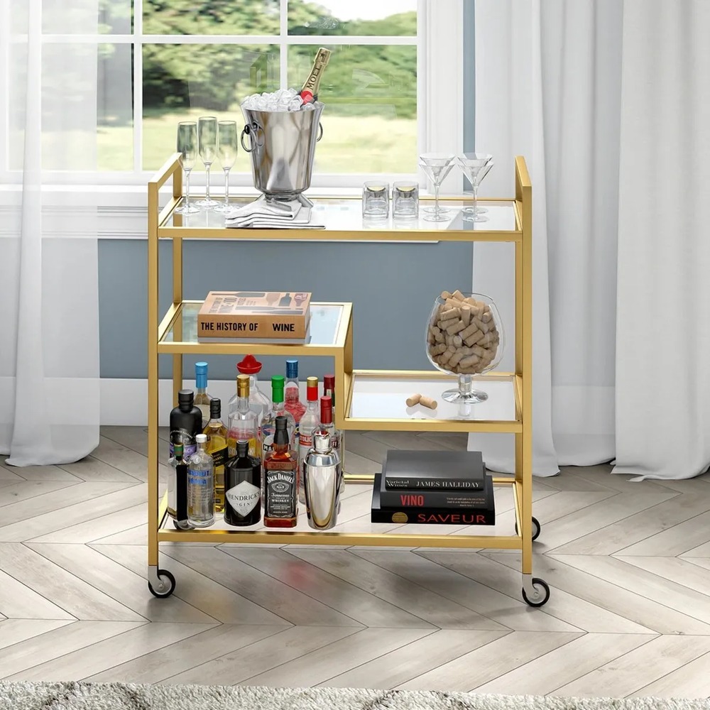 CARRO BAR LEIONE VENTITAS HOME DORADO - 1