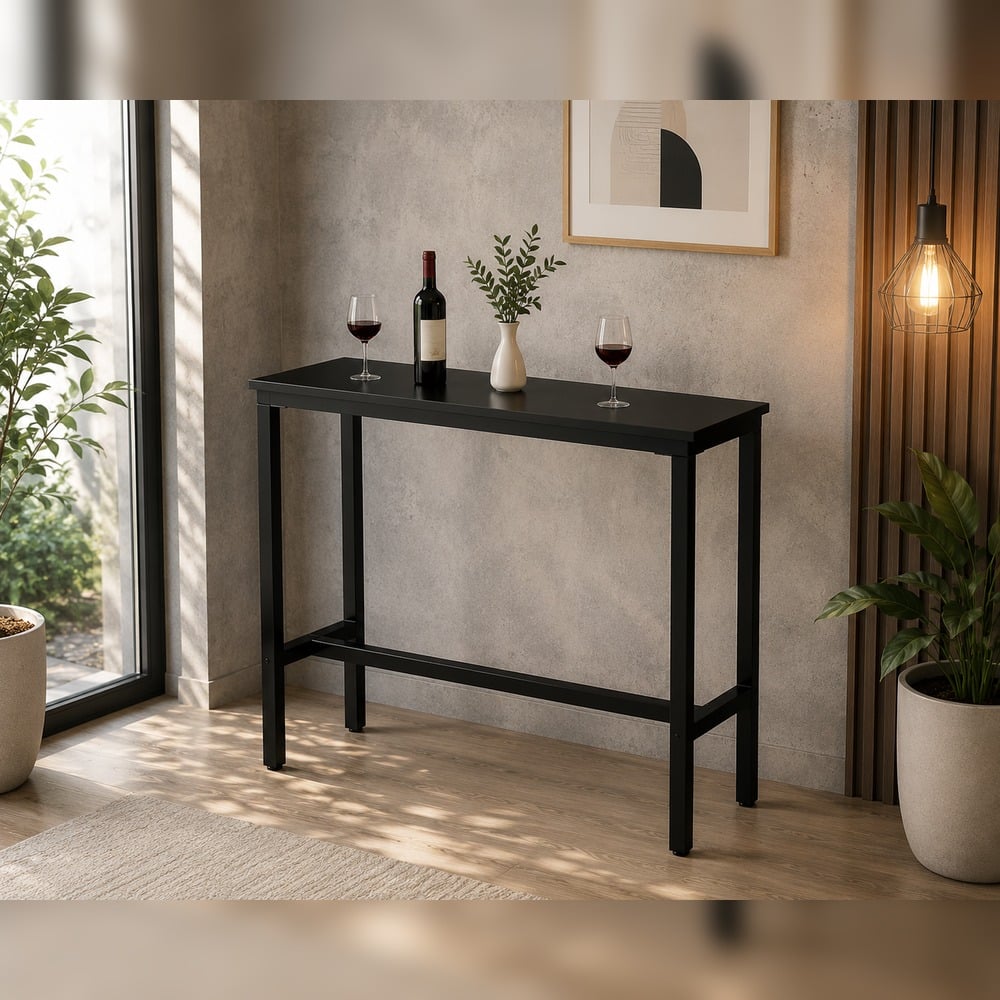 COMBO BAR MESA + 2 SILLAS VENTITAS HOME NEGRO - 2