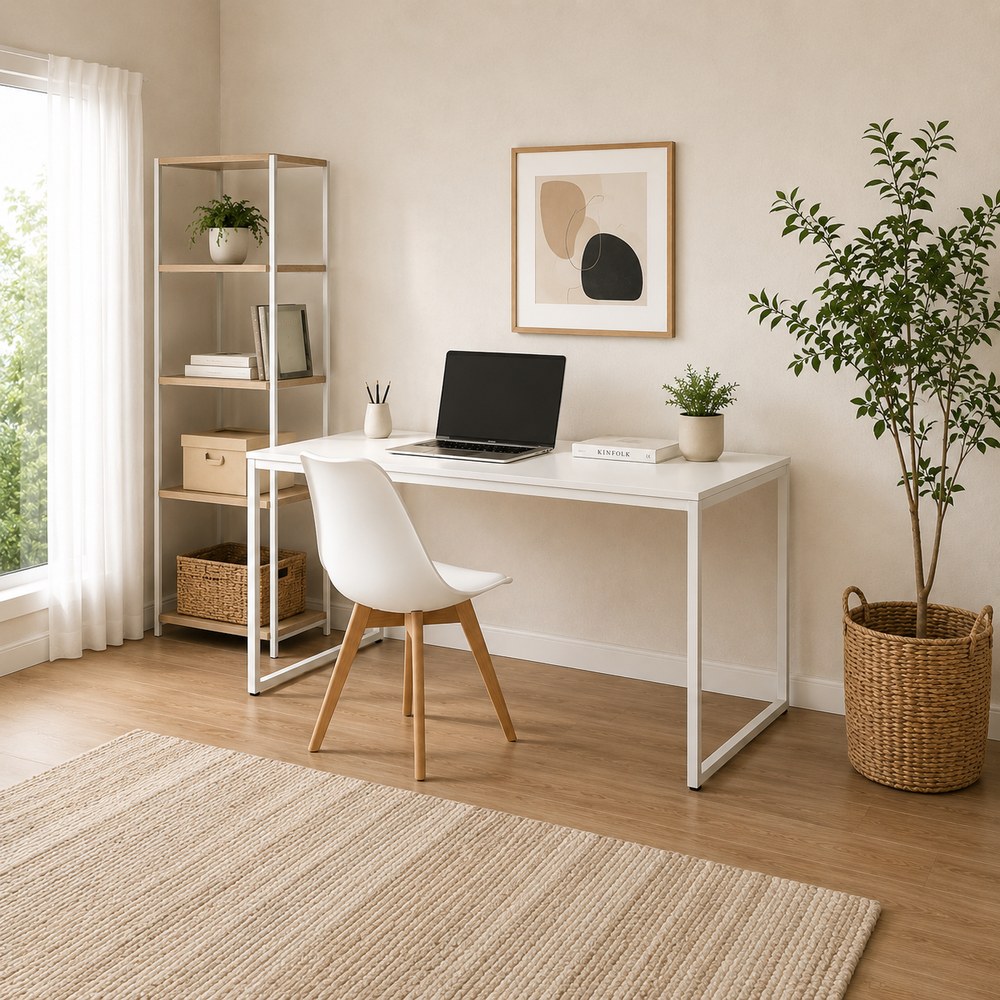COMBO ESCRITORIO SILLA VINTAGE LARIZZA VENTITAS HOME BLANCO - 1
