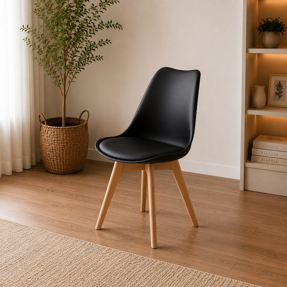 COMBO ESCRITORIO SILLA VINTAGE LARIZZA VENTITAS HOME NEGRO - 4
