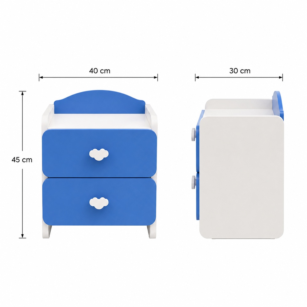 VELADOR NUBE VENTITAS HOME AZUL - 2