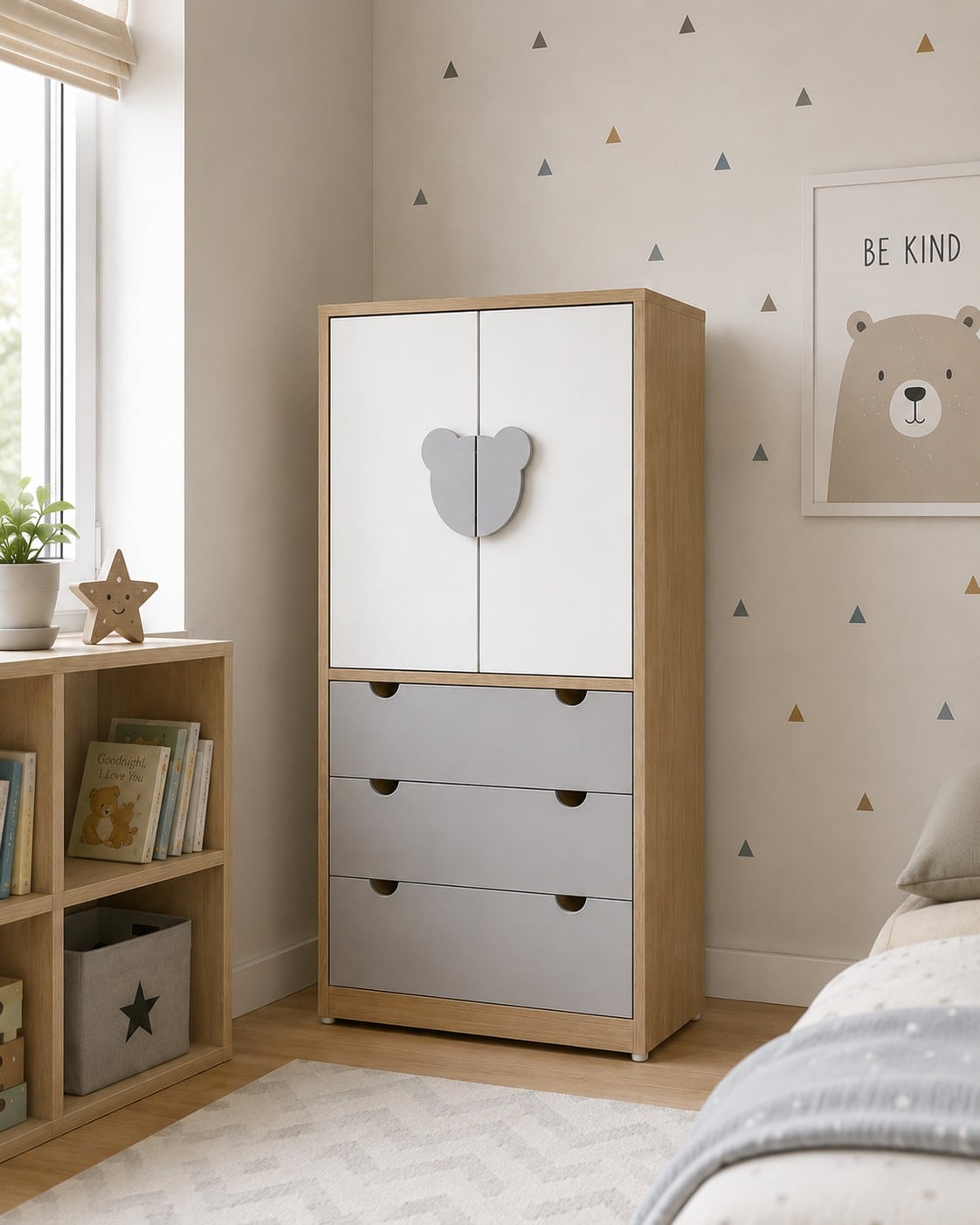 ROPERO MONTESSORI OSO VENTITAS HOME GRIS - 1