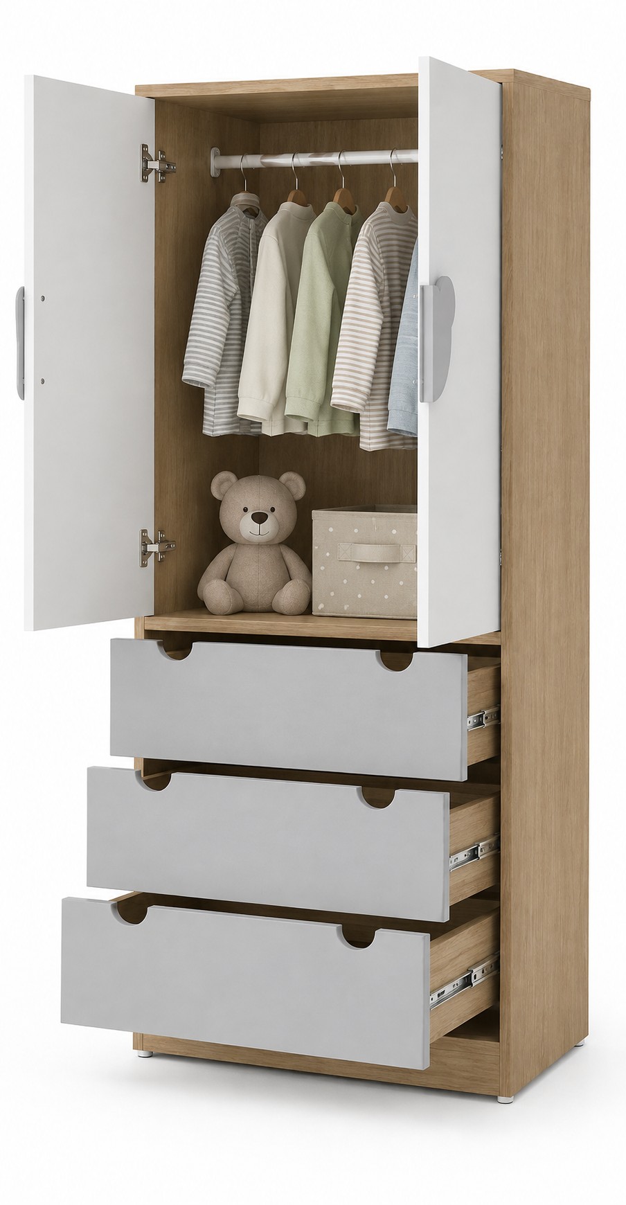ROPERO MONTESSORI OSO VENTITAS HOME GRIS - 3