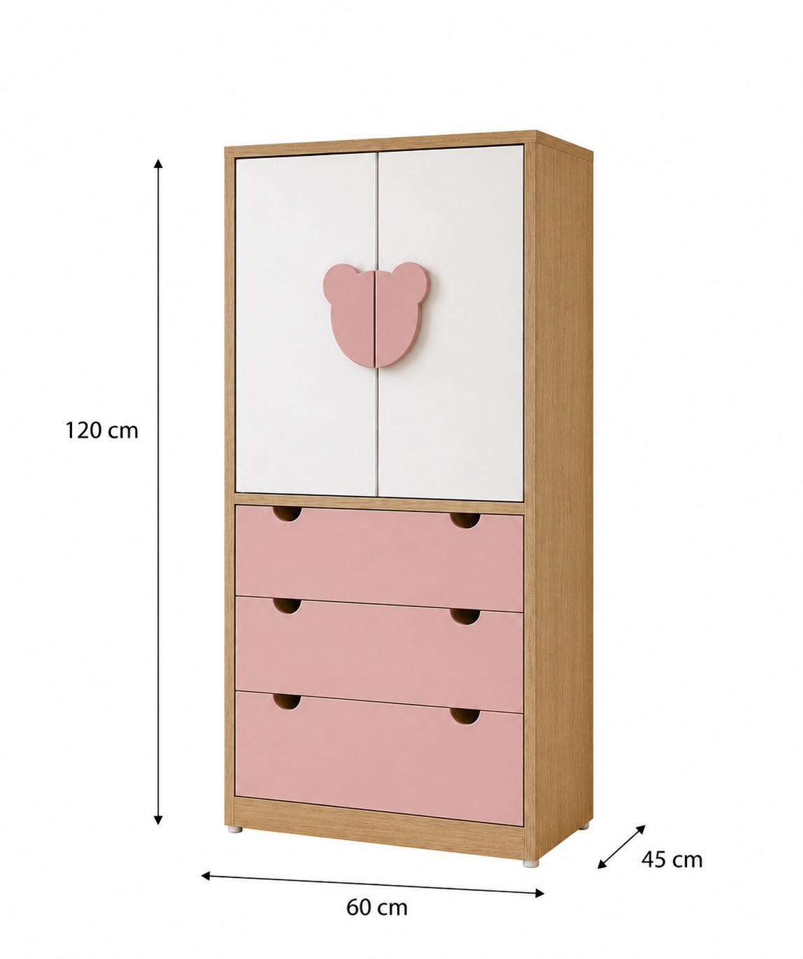 ROPERO MONTESSORI OSO VENTITAS HOME ROSADO - 2
