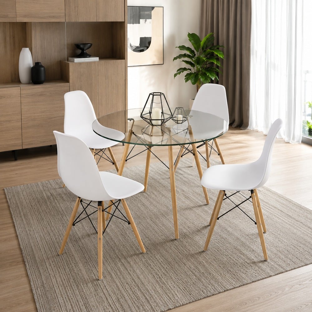 COMBO MESA + 4 SILLAS VINTAGE TEIONA VENTITAS HOME BLANCO - 2